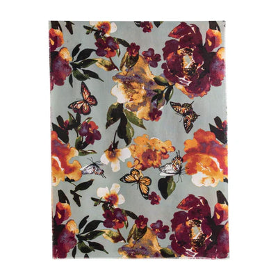 Artificial Cashmere Scarf Female Plant Print Fashion Commuter